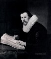 Retrato de joven en su escritorio Rembrandt